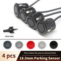 4pcs 18.5mm Car Parking Sensor Park tronic Reverse Probe Black Red Grey Silver White for Vehicles Sensor Fitting
