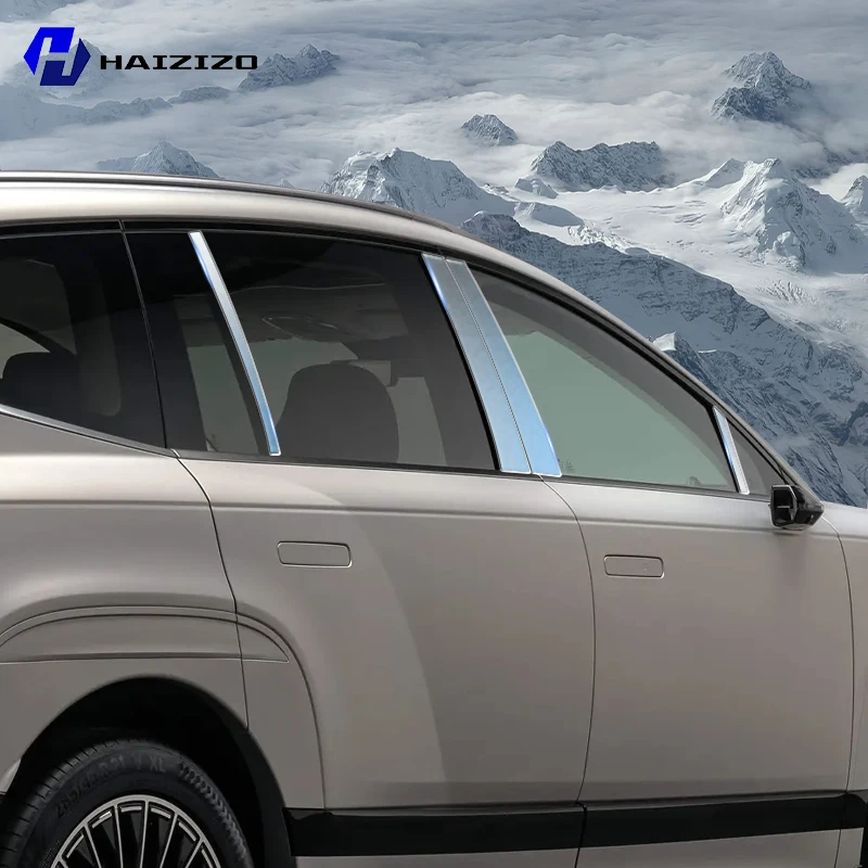 

For Hyundai IONIQ 9 2025-2026 BC Pillar Protective Film TPU Anti-Scratch Anti-Fingerprint Vinyl Sticker for Car Door Trim Cover