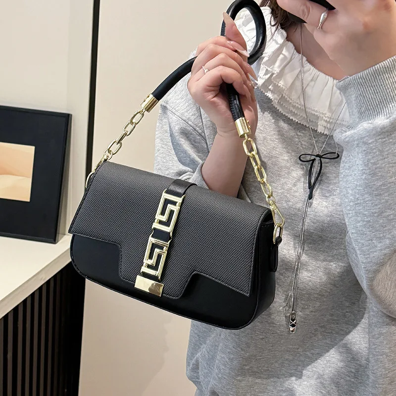 حقيبة نسائية عصرية عالية الملمس لعام 2025 - تصميم عصري بمزاج راقي، إبط/كتف/رسول جديد متعدد الاستخدامات #4