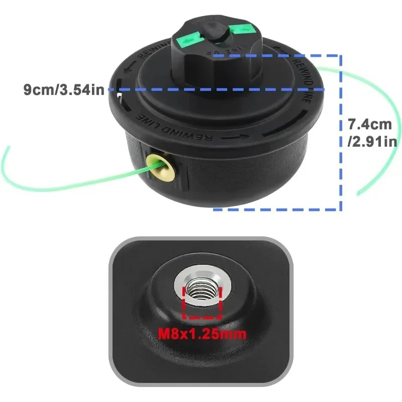 

Сменная головка для триммера Makita RST210 RST250 ER2650 A-89137, аксессуар для садовых триммеров, с функцией автоматической подачи лески