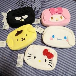 Kuromi My Melodie Cinnamoroll Cosmetische Tas Japanse Stijl Pluche Tas Etui Pom Pom Pin BADBADTZ-MARU Handtas Geschenken Meisje