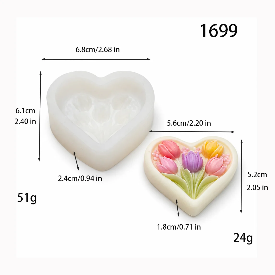 Toptan Aşk Lale Silikon Mum Ka - Soap Making Supplies Wholesale incelemesi ve fiyatı