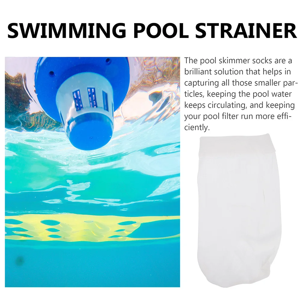 10 قطعة حمام سباحة مقشدة الجوارب النايلون تصفية الجوارب لحمام السباحة سبا حوض استحمام ساخن منع يترك الشعر الحطام انسداد #4