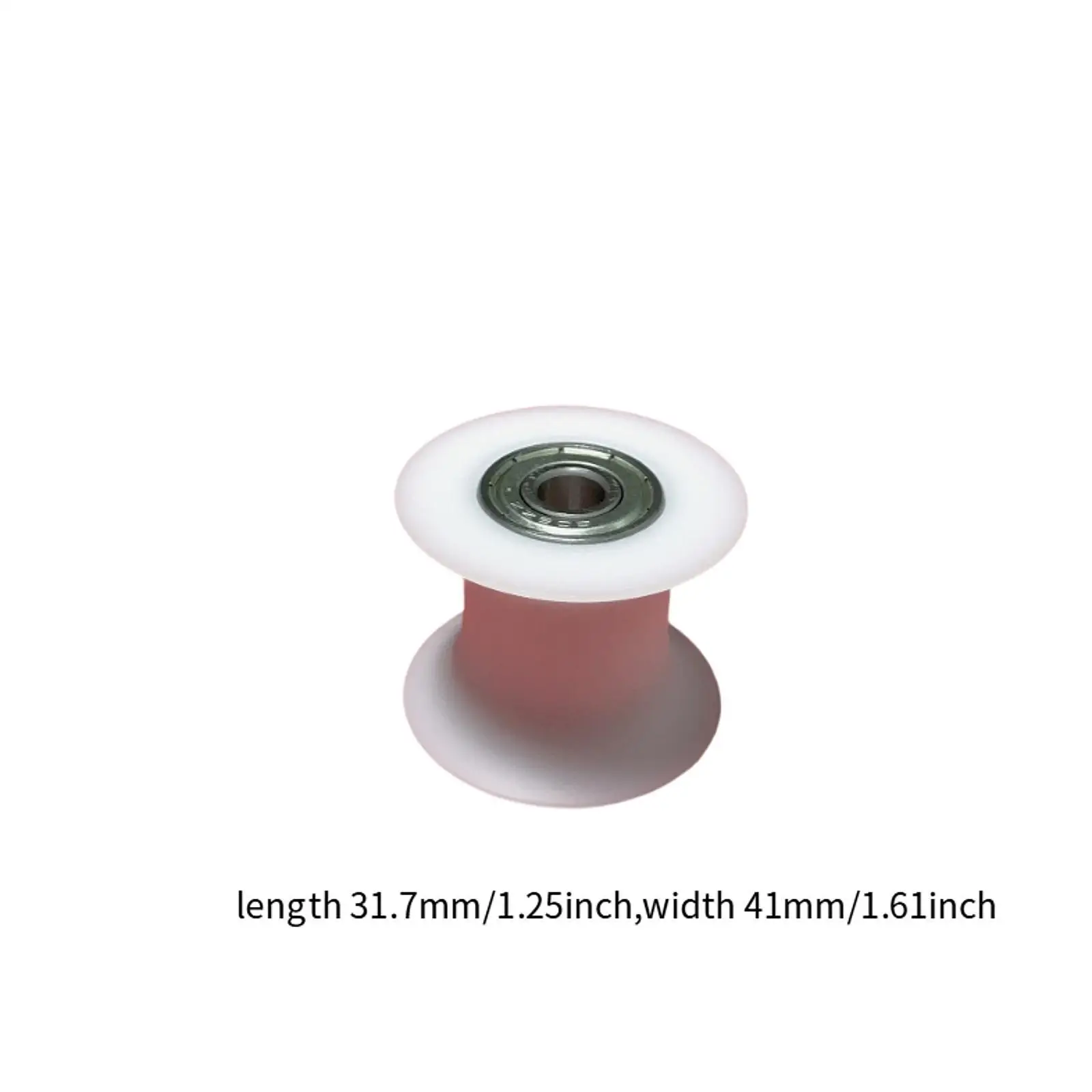 U Groove Pulley Wheel with Bearing Plastic Metal Guide Roller for Exercise Machine Smooth Operation