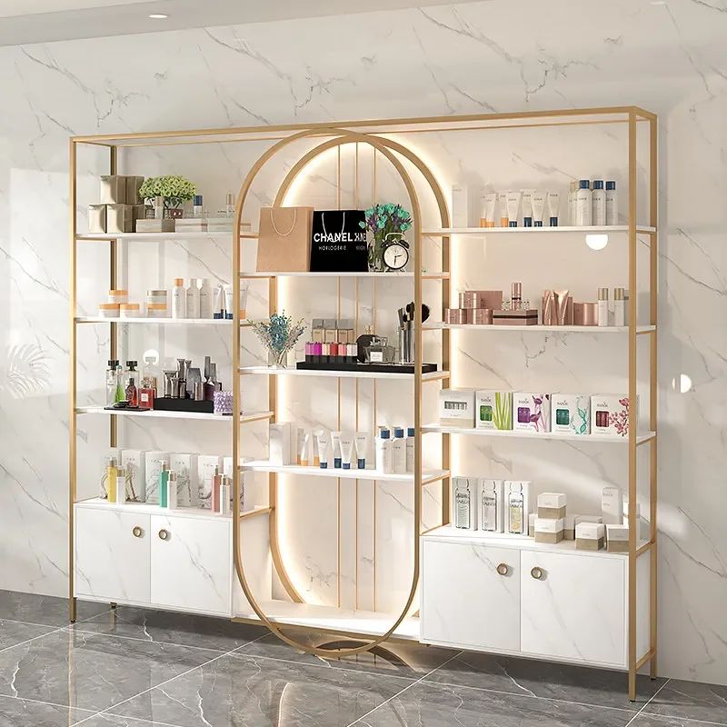 Skin care cosmetics display stand Beauty salon product display cabinet Nail art storage cabinet Bag rack Display cabinet Storage