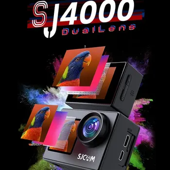 SJCAM SJ4000 Dual Screen 4K Action Camera 30M Waterproof 2.4G WiFi Anti-Shake Sports Action Cameras Motorcycle Bicycle Helmet