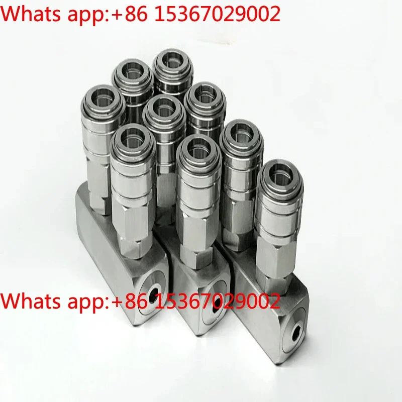 304 stainless steel pneumatic distributor C-type self-locking quick connector 2/3/4/5 position multi pipeline air exhaust