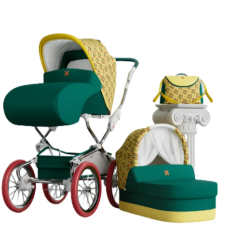 

Прохладная детская коляска из сплава с рамой для детей 0-4 лет, пейзажная коляска Loyal Parm