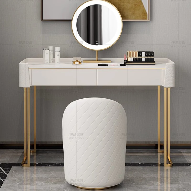 Modern Simplicity Vanity Makeup Desk Nordic Bedroom Vanity Table Set Storage Drawers Mesita De Noche Space Saving Furniture