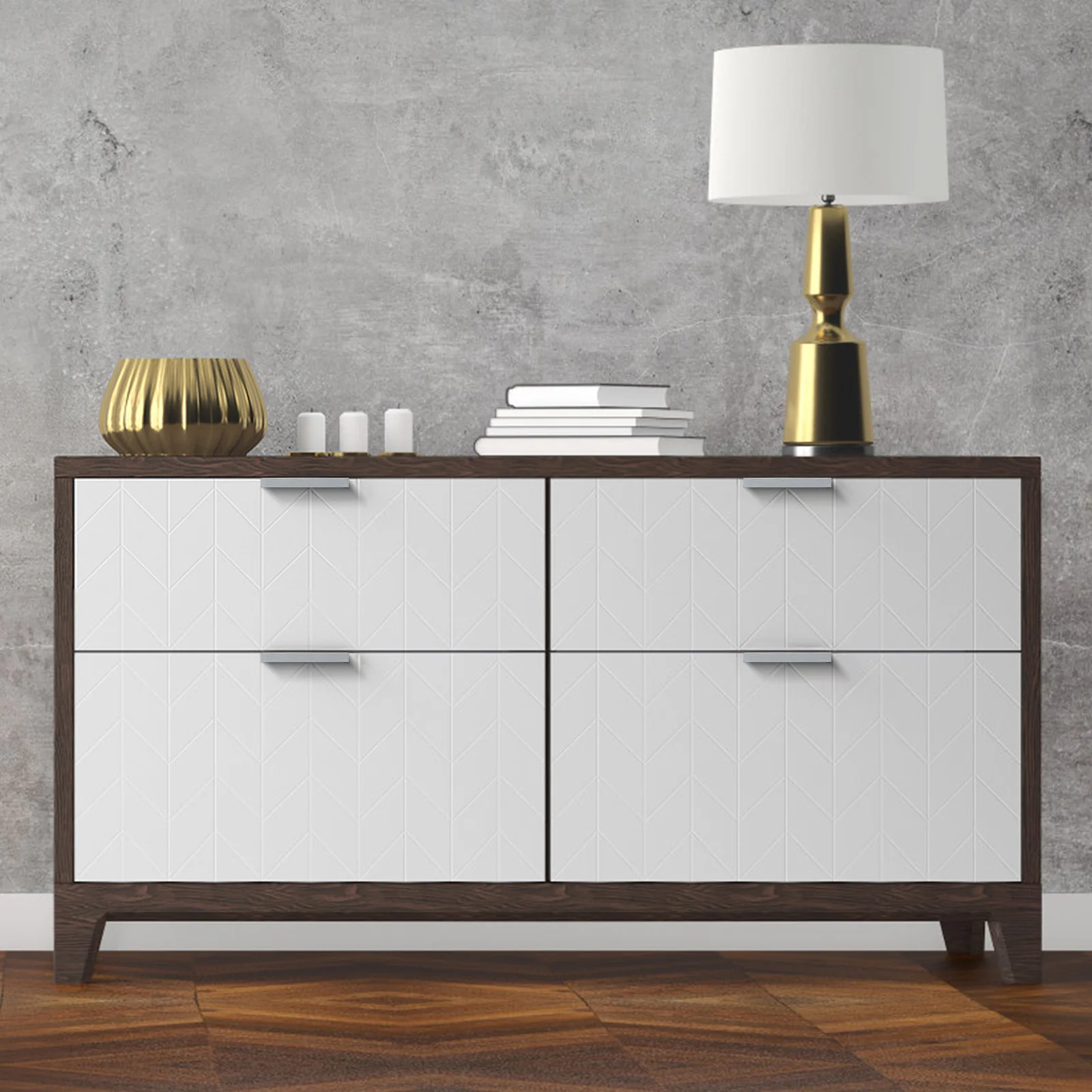 Maniglie per armadietti nascoste da 10 pezzi Maniglie per cassetti con dita con bordo nascosto per armadi da cucina Ferramenta per mobili guardaroba