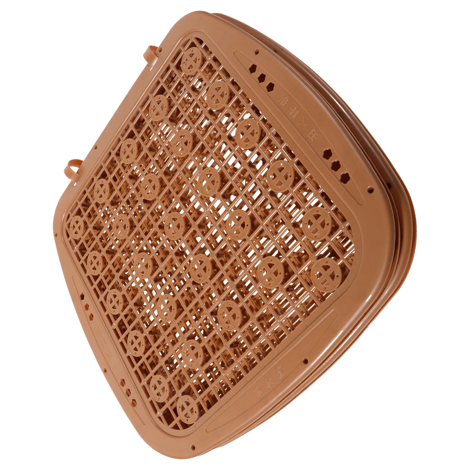 

Plastic Seat Cushion Double Layer Brown Ventilated Car Truck Van Chairs Pad Automotive Seats Cushions Plastic
