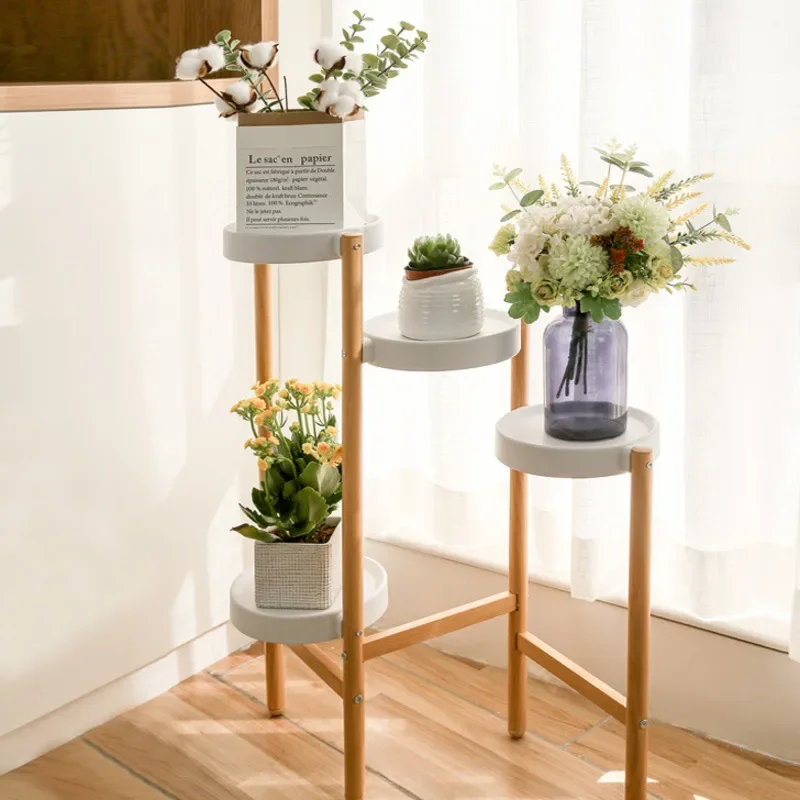 Beautiful Shelves For Plants Multi-layer Bold Flower Stand Anti-rust Decorated Shelves Multi-scene Suitable Rack For Plants