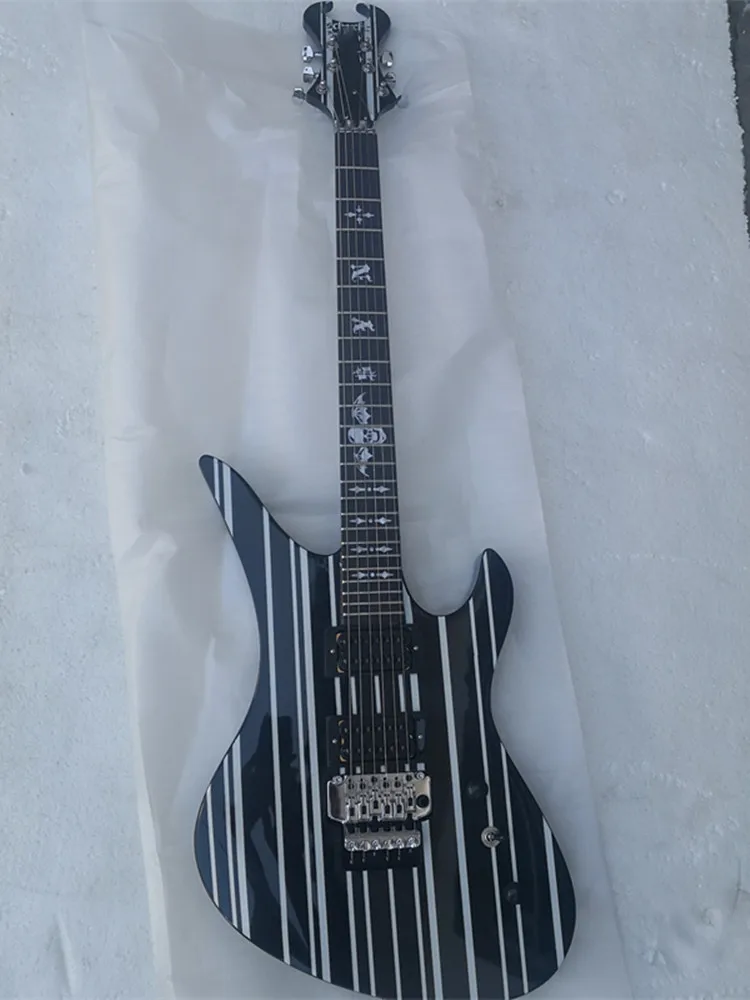 Special-Shaped Strip 6-string Electric Guitar, In Stock, Free Delivery Can Be Customized in Other Colors