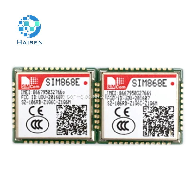 HAISEN-SIMCOM de tamaño pequeño, módulo GSM GPRS GNSS, LCC, LGA, bajo consumo de energía, TCP/UDP, SIM868, SIM868E