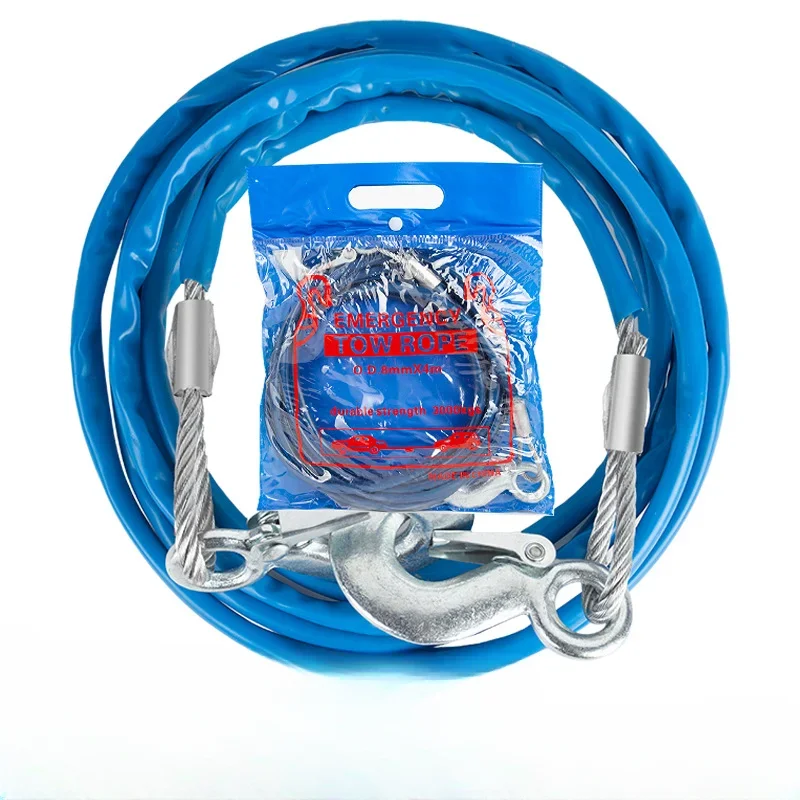 Wholesale of Emergency Supplies 5 * 12 Car Trailer Ropes 3-7 Tons Steel Wire Trailer Ropes/traction Ropes Car Trailer Ropes