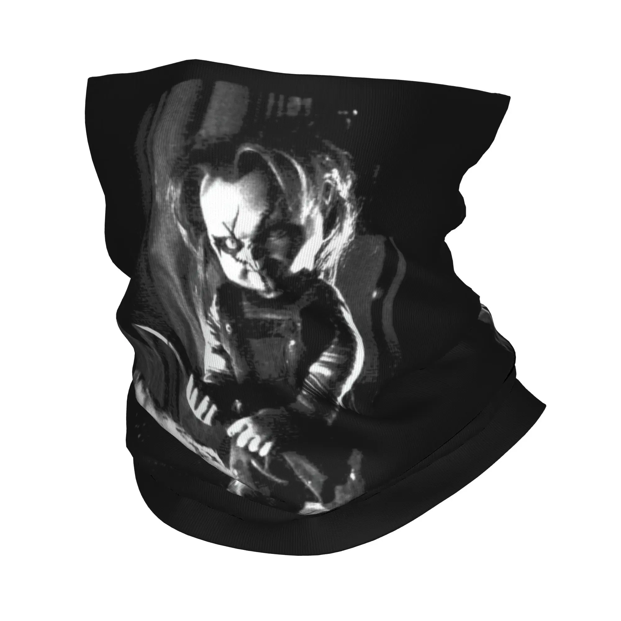 Custom Killer Doll Chucky Bandana Neck Gaiter UV Protection Face Scarf Cover Women Men Horror Movie Child's Play Headwear Tube