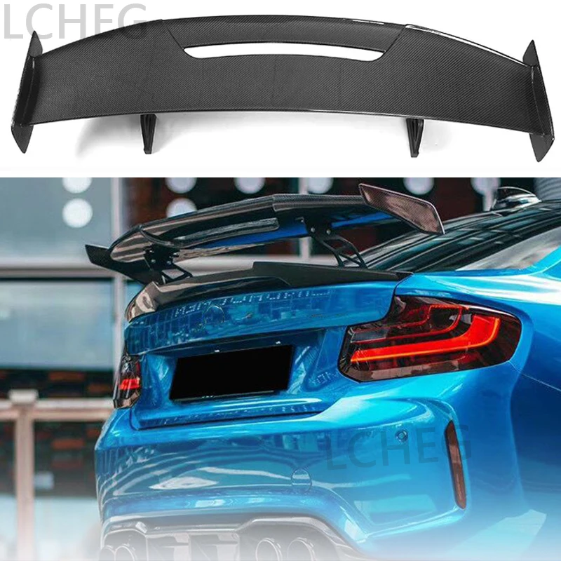 For BMW F30 F32 F36 F10 F12 E92 E93 G30 G20 E82 E90 M2C M3 M4 100%Real Carbon Fiber Rear Spoiler Car MAD Styling