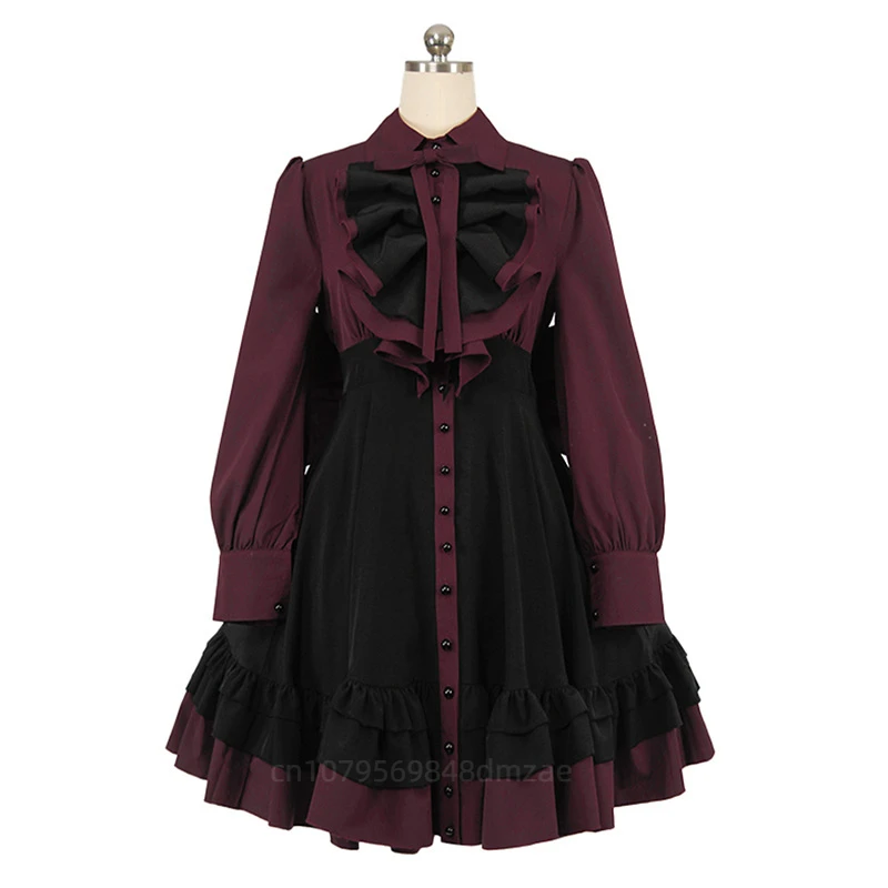 New Cosplay Costumes, Medieval Gothic Bow Dresses, Renaissance Steampunk Cosplay Costumes for Holiday Gatherings