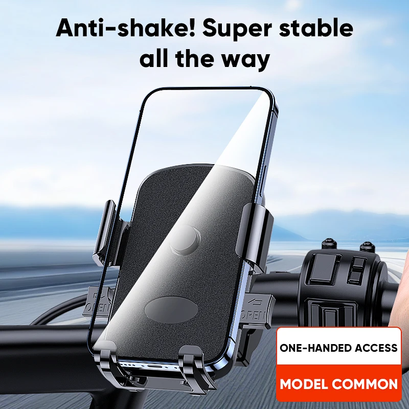 Открытый держатель для электрического велосипеда, противоударная навигация для езды, держатель для телефона на мотоцикле с питанием от аккумулятора