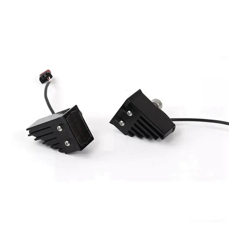 

Excellent-Motorcycle LED Fairing Decorative Headlights Turn Warning Lights Tools For Softail Low Rider ST El Diablo