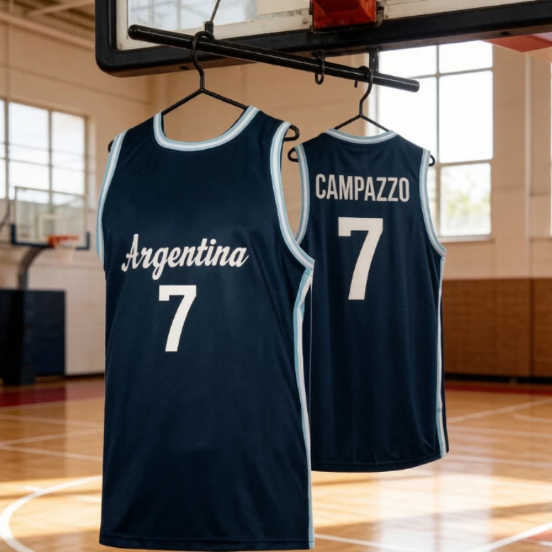 Kids Outdoor Basketball - ファミリーマッチ アルゼンチン カンパッツォ バスケットボールトップ 速乾性 通気性