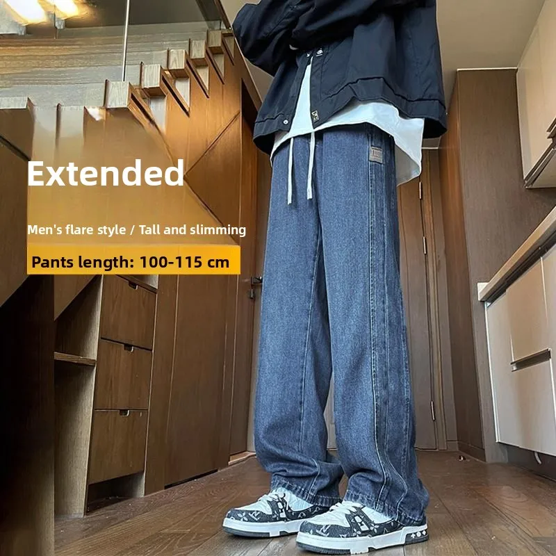 

Джинсы прямого кроя для высоких подростков, зауженные, повседневные, с высокой талией, на шнурке, из плотного денима, молодежные, модные, осень-зима