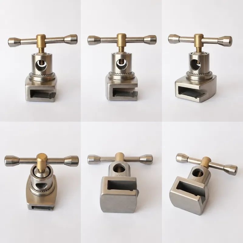 Operating Table Rail Clamp, 304 Stainless Steel Surgical Table Accessory, Copper Head Rail Locking Device