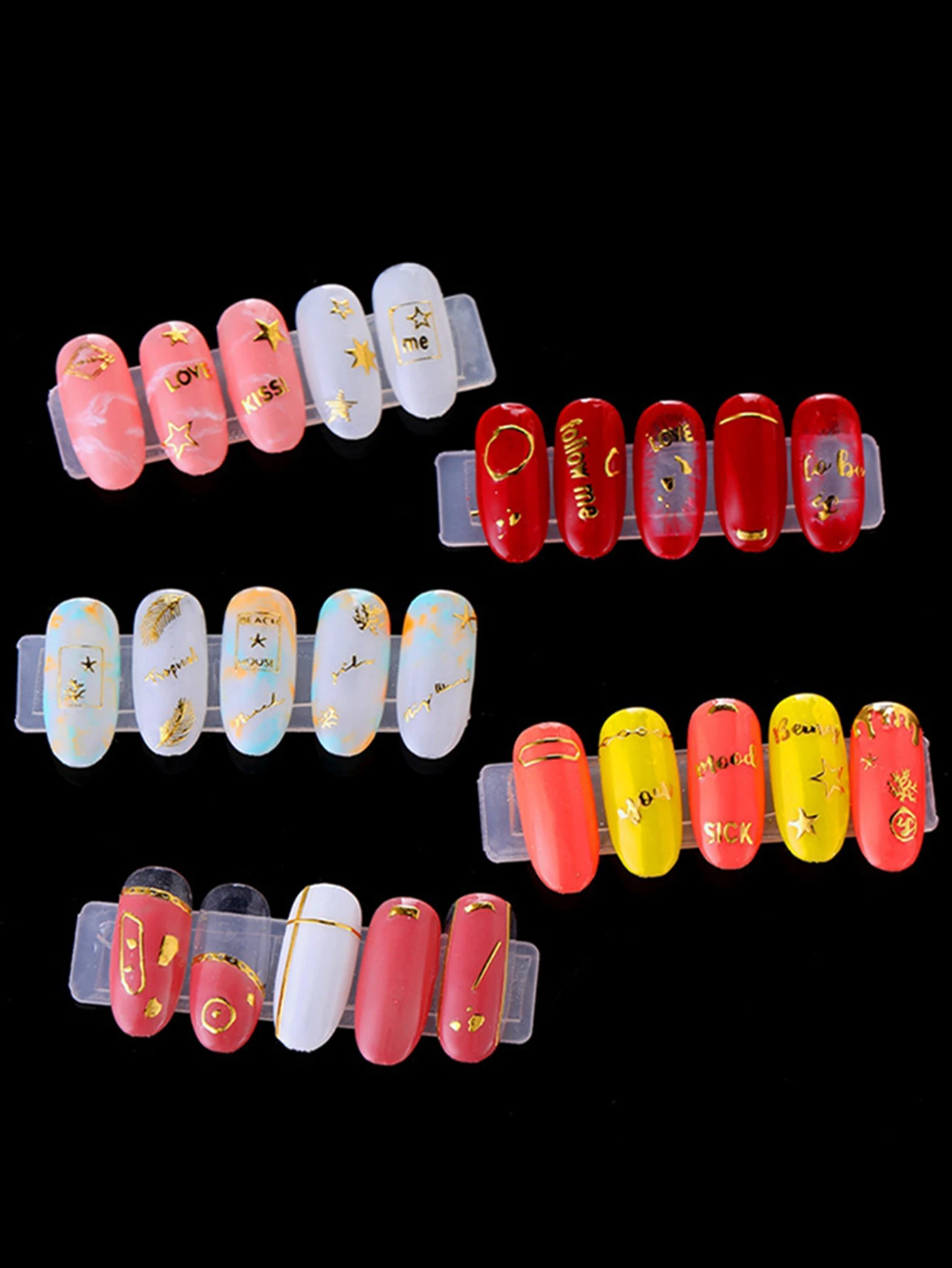 1 bis 5 Rollen doppelseitiges rotes Klebeband für Nägel, starker Acrylkleberstreifen für Nagelverlängerungen, DIY-Maniküre-Werkzeuge – Detail 9