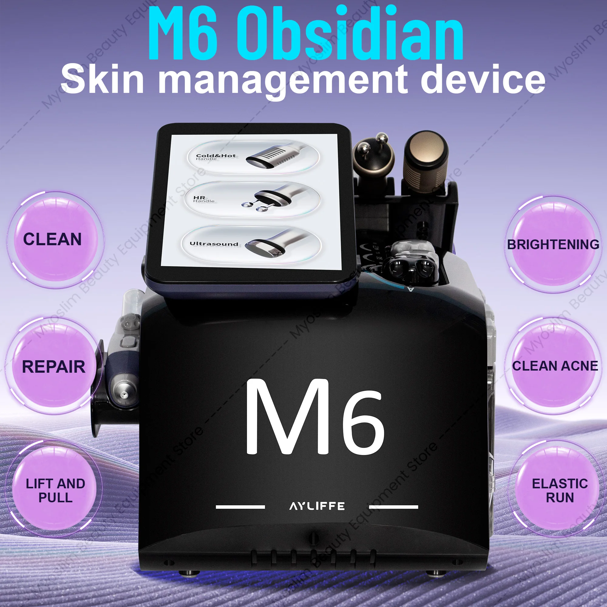 M6 Hydri Facial Skin Management Machine Hydradermabrasion Deep Cleansing Face Lifting Professional Beauty Salon Spa Equipment