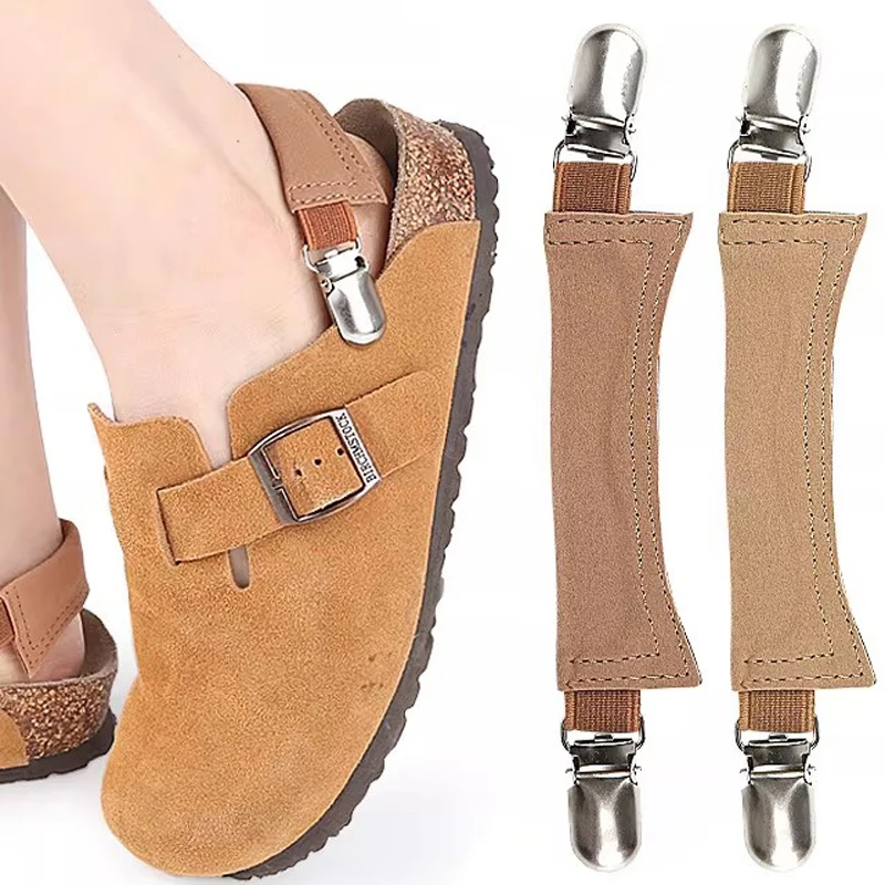 High Quality Anti-slip Boken Slippers Straps Anti-drop High Elasticity Elastic Heel Clip Easy To Use Fixed Buckle Shoe Clips