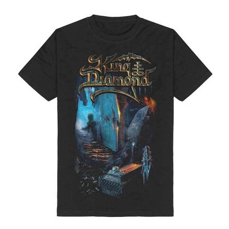 1980: King Diamond, The Diamond King, Dark Music Atmosphere, Punk Rock Band, T-shirt met korte mouwen - afbeelding 1