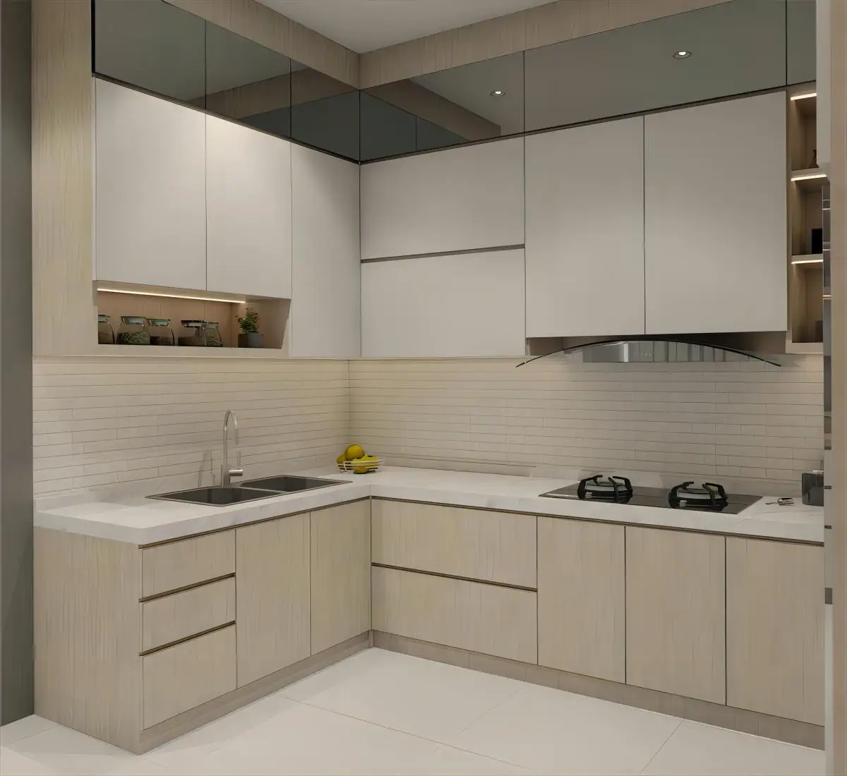 Rural farmhouse eco-friendly customizable walnut cabinets, custom solid wood cabinets
