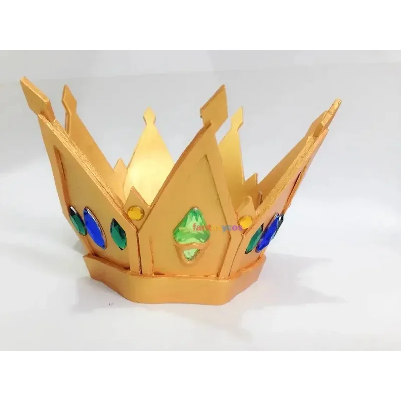 

No Game No Life Cosplay Shiro Wig Long Straight Mixed Colorful Layered Hair Crown Prop for Headwear Halloween Costume Role VVDFD