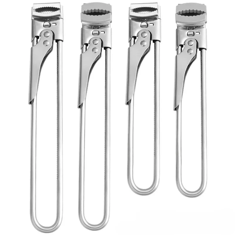 1pcs Adjustable Multi-Function Bottle Opener Stainless Steel Household Non-slip Bottle Opener Kitchen Outdoor Bottle Opener Cap