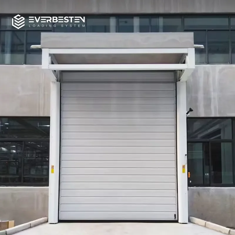 2026 Everbesten Fast Door Insulated Spiral Door Aluminum Alloy RailTrack Shutter Heavy Wind Resistance Warehouse High