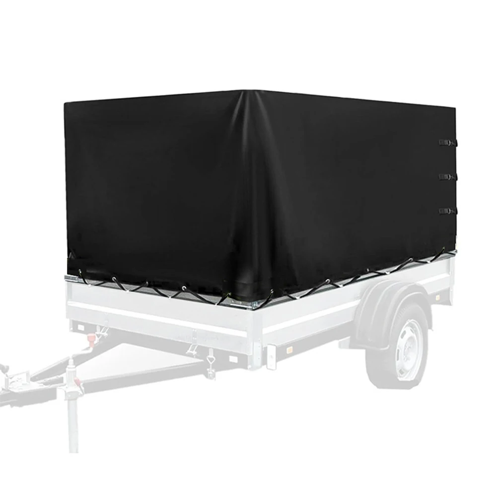 

High Canopy Truck Specific Trailer Cover 600D Oxford Cloth Waterproof Dust Protection UV Resistant Material Outdoor Coverage
