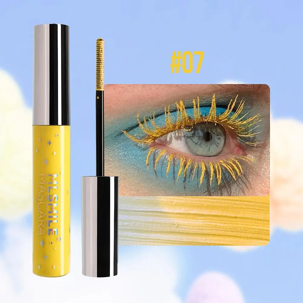 Halloween Party Personalized Decorative Color Mascara Colors Charming Eye Mascara Makeup 7 Accessories Waterproof D6Y7