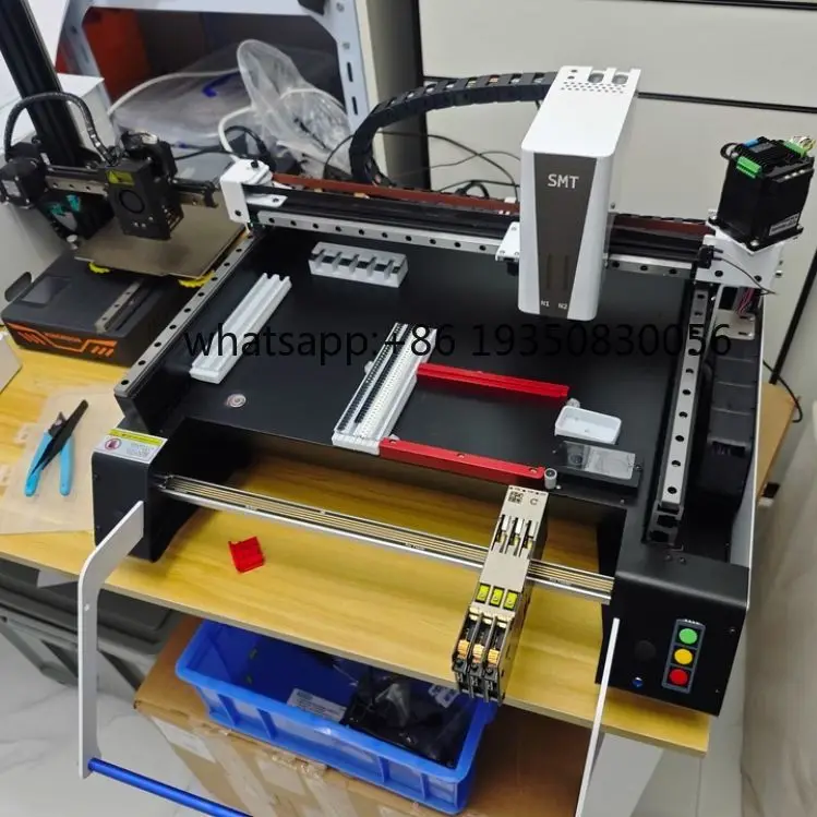 V5 PRO High-Precision Desktop SMT Machine Triple Vision Dual Head 0.05mm 36 Feeder Auto Nozzle Changer LED Service Equipment