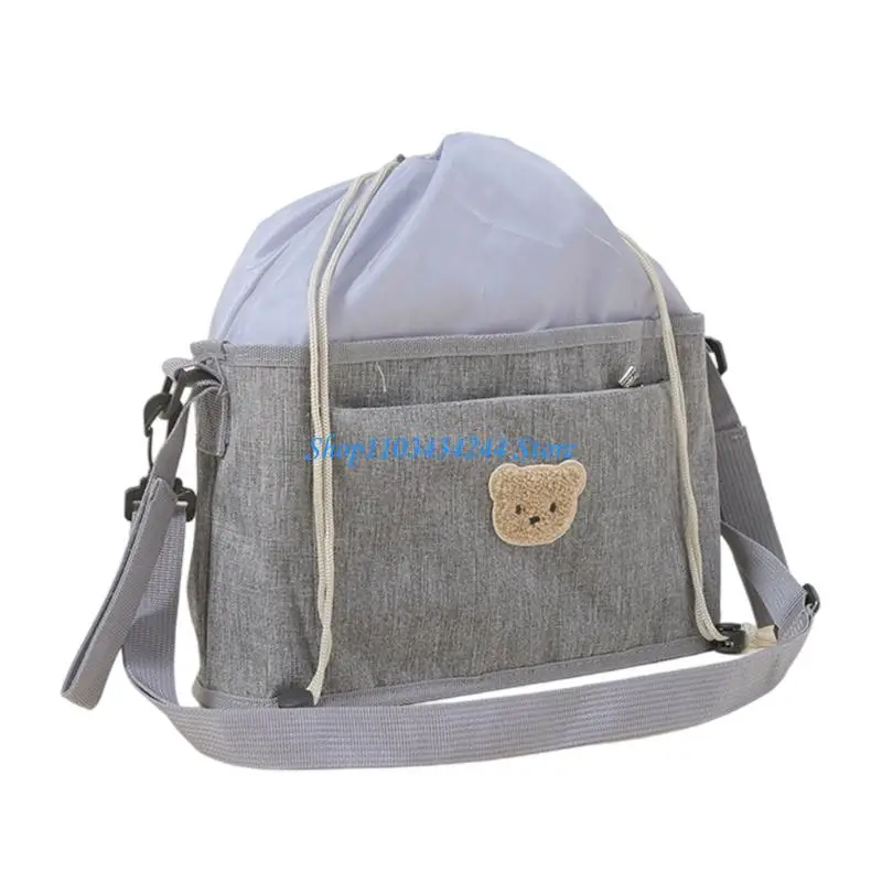 Cartoon Bear Embroidery Strollers Case Multifunctional Large Capacity