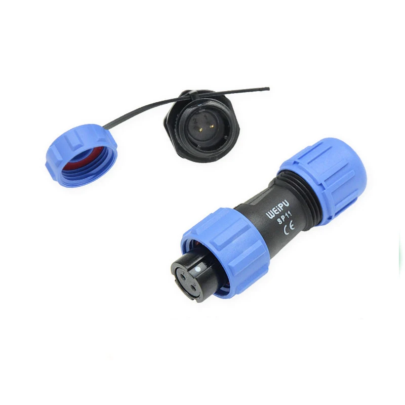 WEIPU SP11 SP1110/S SP1112/P  Female Plug Male Socket 2 3 4 5Pin Waterproof IP67 Aviation Connector Power Adapter Charge Solder