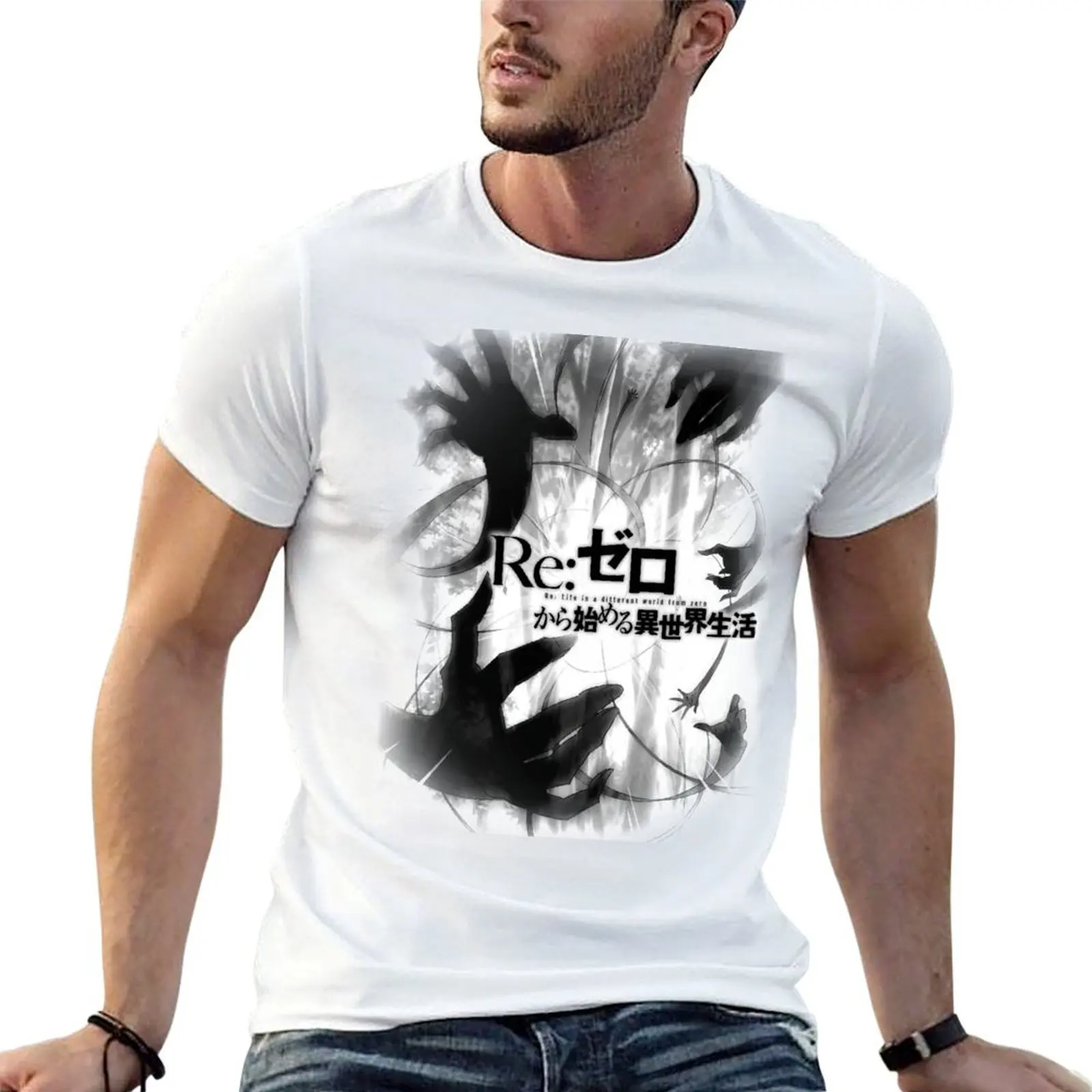 

Re: Zero - Anime - Version 3 T-Shirt cotton tshirt 100% man t shirt designer T-Shirt