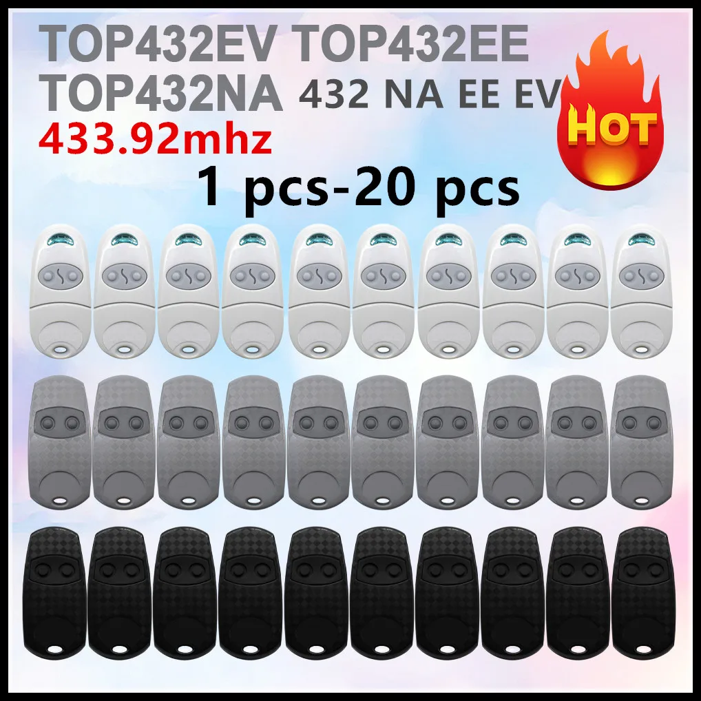 1-20pcs Copy TOP 432EV 432EE 432NA 434EV 434EE Clone TOP432EV TOP432EE TOP432NA Garage Door Remote Control Duplicator 433.92MHz