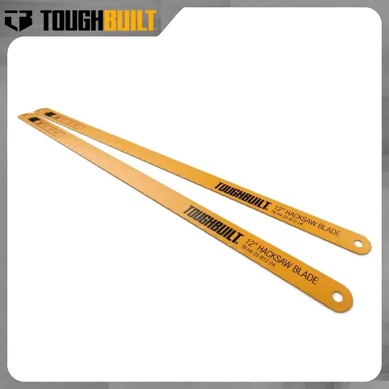 TOUGHBUILT TB-H4S2-22-B12-2 2PK Hacksaw Blades 24TPI HSS Cutting Edge Wear Resistance Heat-Resistant Power Tool Accessories