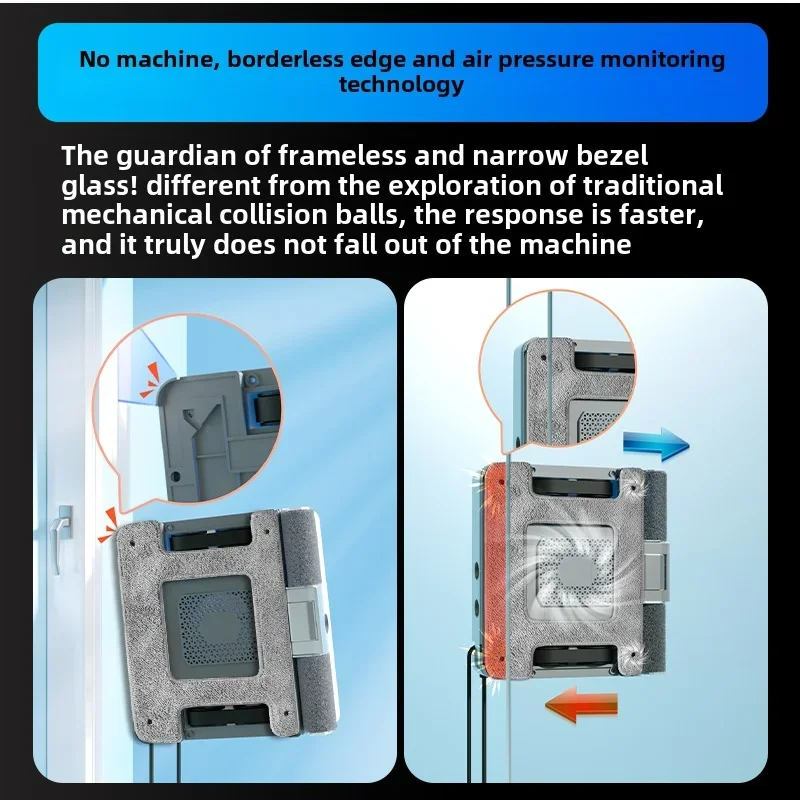 Smart Home Frequency Conversion Multi-directional Water Spray Automatic Glass Cleaning Robot Automatic Glass Cleaning Artifact
