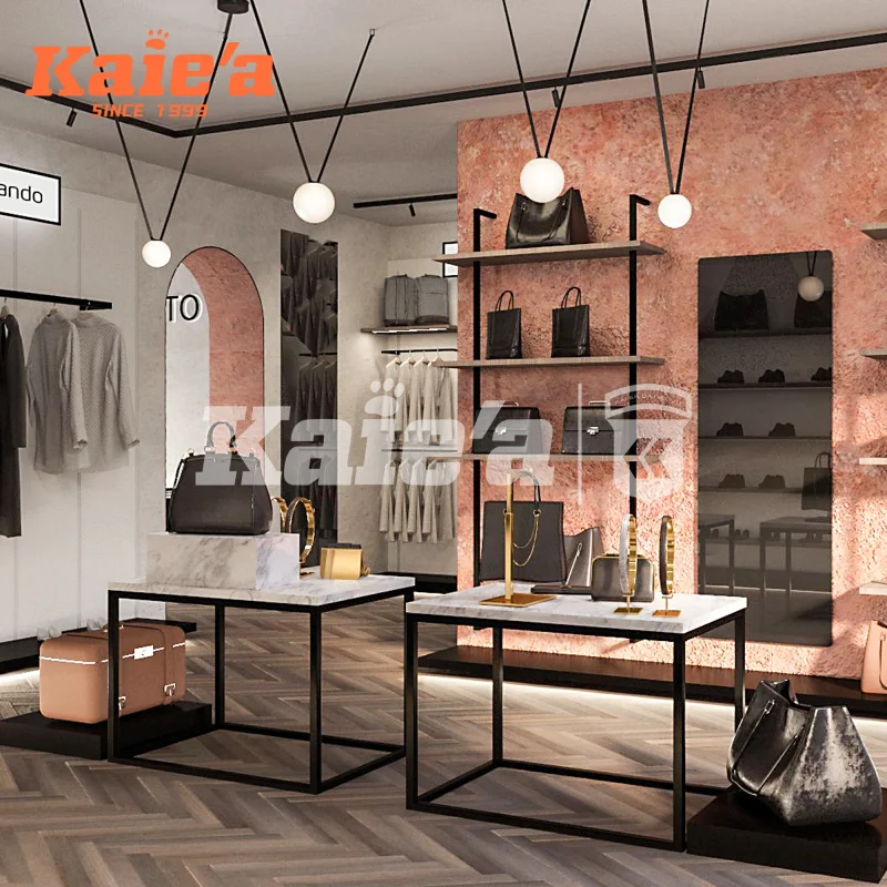custom.Modern Metal Clothing Display Rack Fashionable Clothes Display Stand Cloth Shops