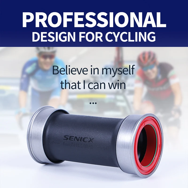 SENICX BB86 DUB Bottom Bracket Press Fit 41mm Ceramic Central Movement Suitable for SRAM DUB 28.99mm Axis Road Gravel Bike Crank