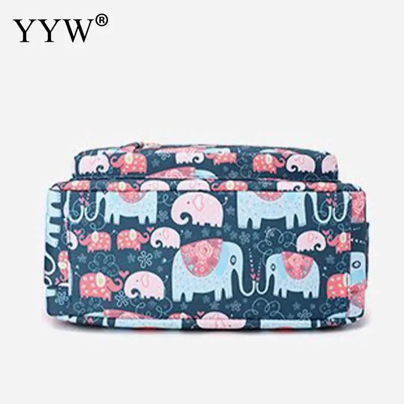 Women Satchel Nylon Cloth Leisure Shoulder Mom Bag Rural Style Floral Printing Crossbody Ladies Casual Shoulder Messenger Purse