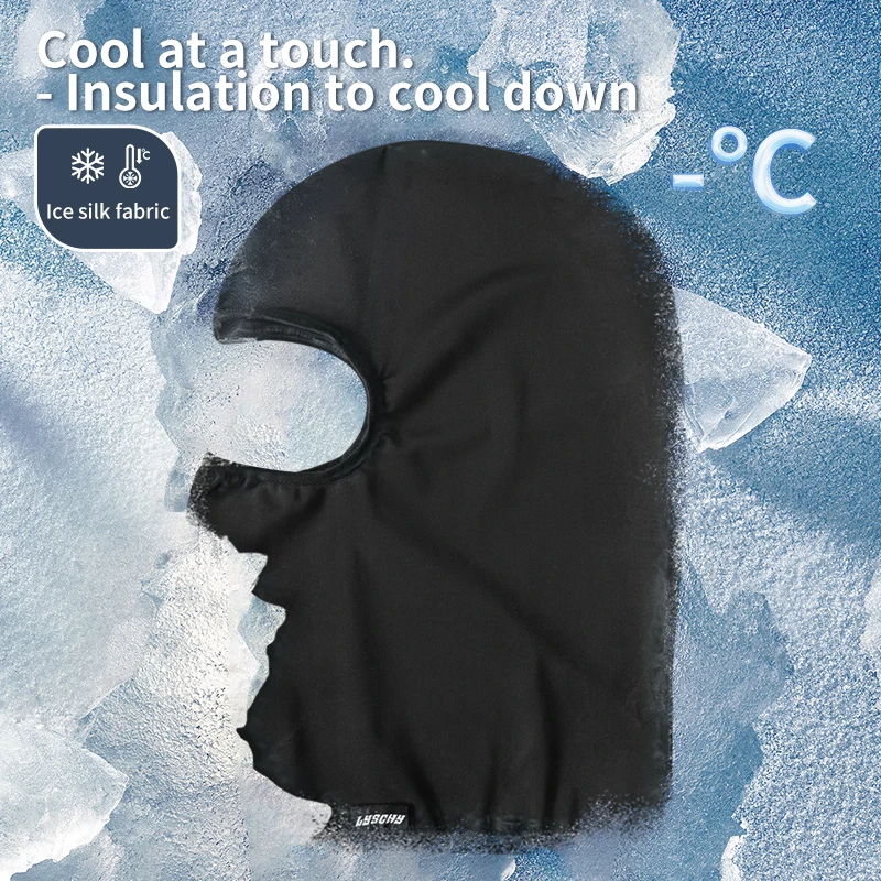 Ice Silk Balaclava Cool Summer Motorcycle Face Mask for Off-Road Riding Breathable & UV Protection