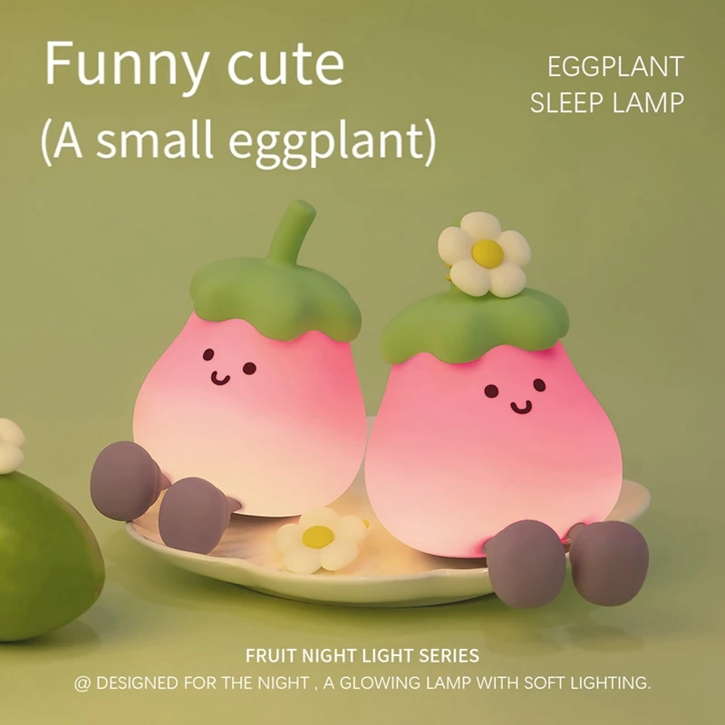 HOT! Night Light Children Cute Fruit Nursery Lamp LED Fruit Decoration Night Light Suitable For Bedroom Desktop Birthday Gift