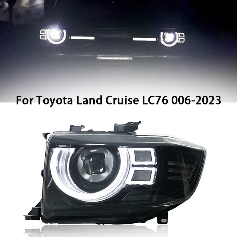 

Светодиодные передние фары для Toyota Land Cruiser LC70 LC71 LC76 LC79 2006-2023